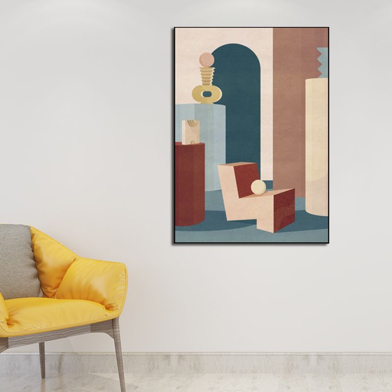 Peinture d'adolescents de Style moderne, décoration murale de couleur Pastel, plusieurs tailles