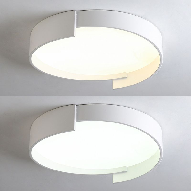 Modern Style Circle Shape Ceiling Lighting Metal 1 Light Ceiling Light for Dining Room