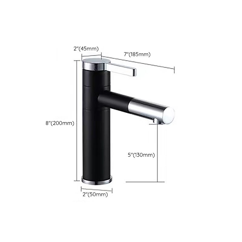 Glam Style Faucet Single Lever Handle Vessel Sink Faucet for Bathroom