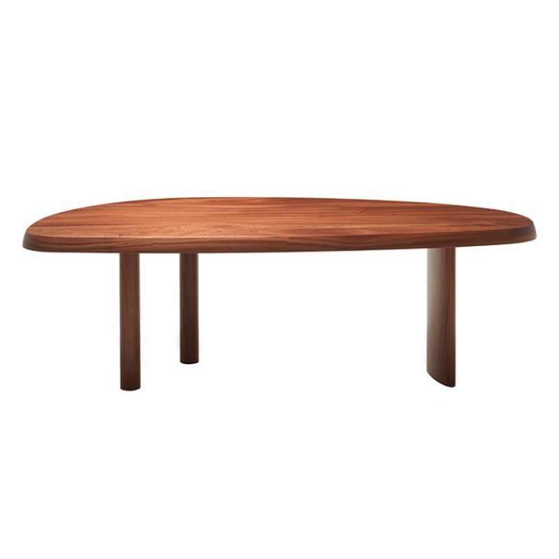 Solid Wood Dining Table Free Form Furniture for Home with Tripod Base