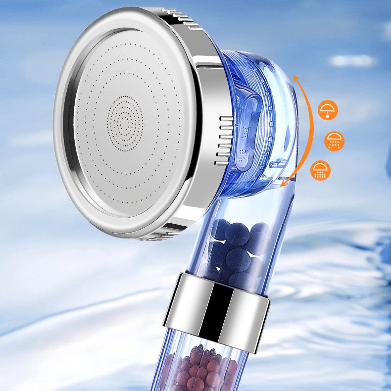 Shower Head Massage 3-Jet Round Adjustable Spray Pattern Shower Head Combo