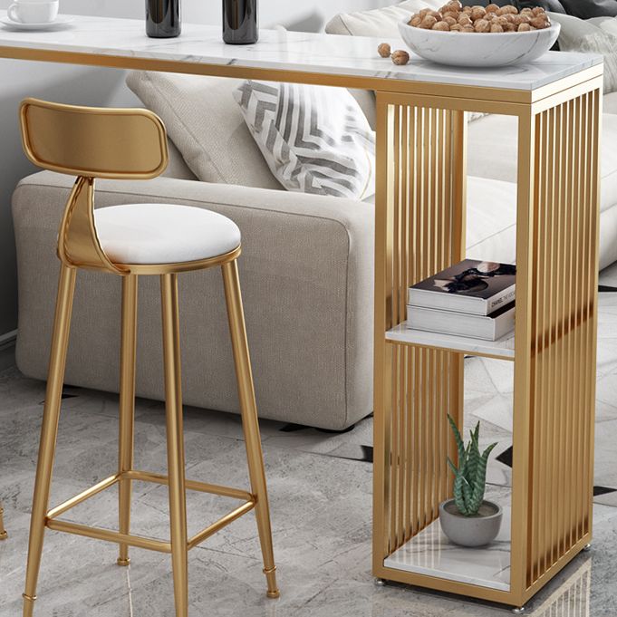 Industrial 1/3 Pieces Bar Table Set Rectangle Stone Counter Table for Living Room