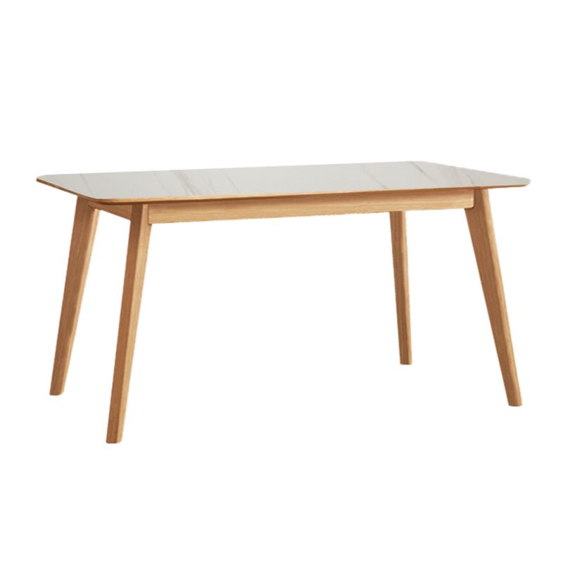 Modern Style Dinette Set 1/5 Pcs Rectangle Solid Wood Dinette Table with Dining Chair