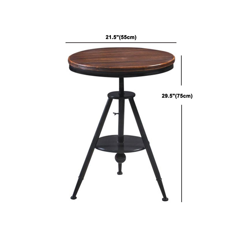 Modern Round Solid Wood Dining Set 1/2/3/4/5 Pieces Dining Set