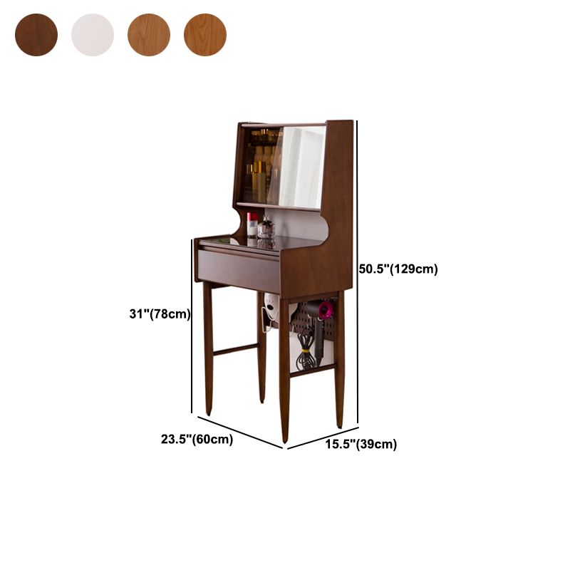 Mirrored Glass Drawers Make-up Vanity with Storage for Bedroom