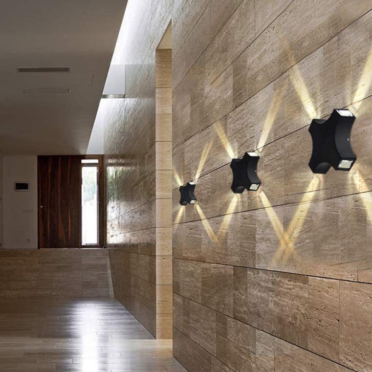 Multi-Licht geometrische Wandleuchten zeitgenössischer Metallwandmontage-Lichter im Stil