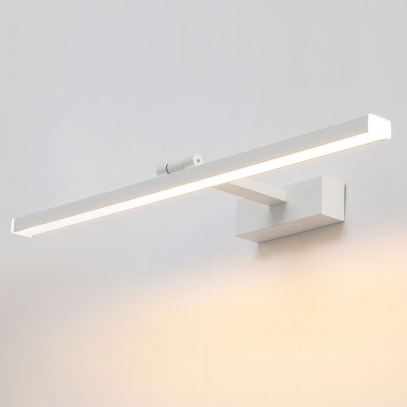 Modern Simplicity LED Wall Light Linear Shape Mirror Wall Lamp in White