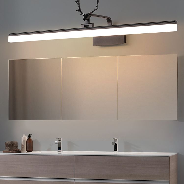Modern Minimalist Style Linear Wall Mounted Vanity Lights Metal Vanity Sconce for Toilet