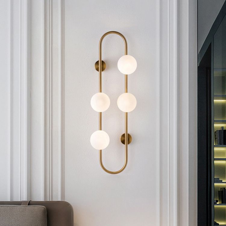 Modern Nordic Minimalist Minimalist Stipical Sconce Sconfietti di vetro Pronchi di vetro