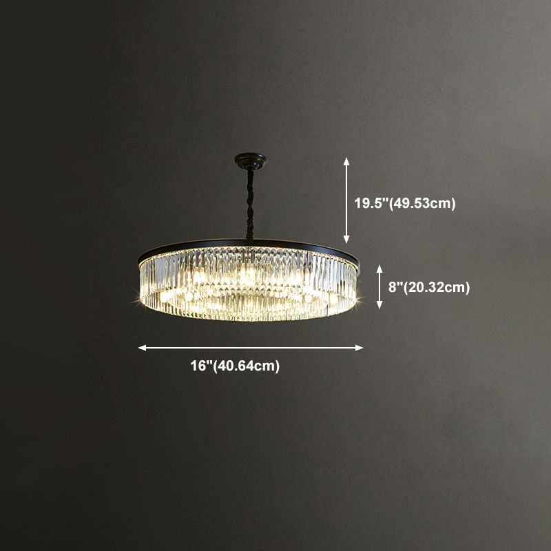 Luz de lámpara de lámpara de estilo moderno CRISTAL Multi Head Light para sala de estar