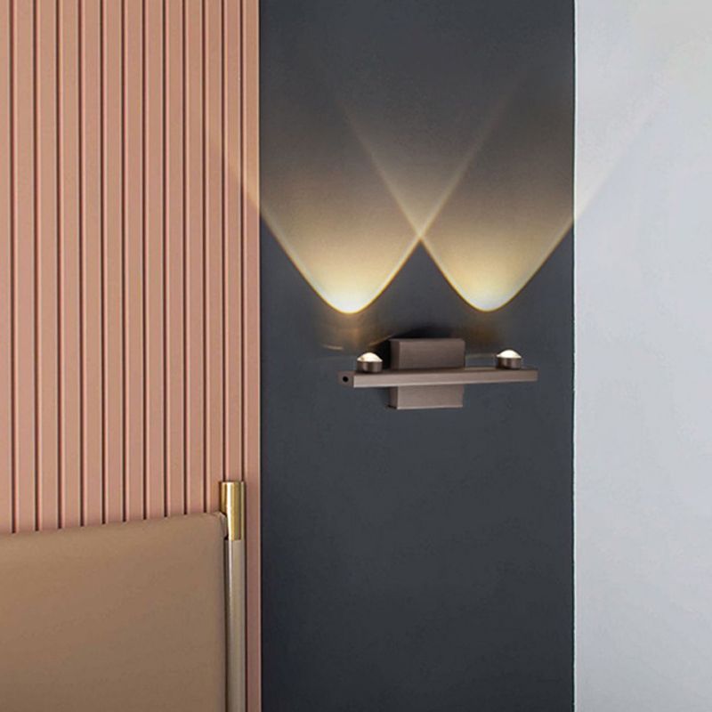 Aluminum Linear Wall Light Fixture Postmodern LED Up Down Wall Sconce
