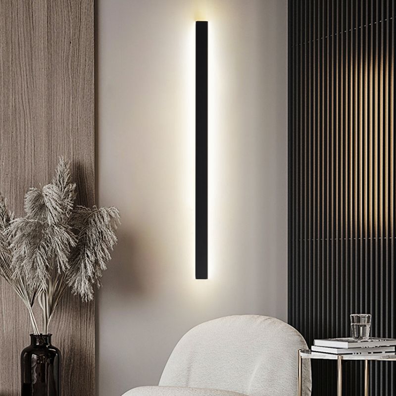 Rectangle Wall Light Modern Style LED Indoor Bedroom Line Wall Lamp Fixture