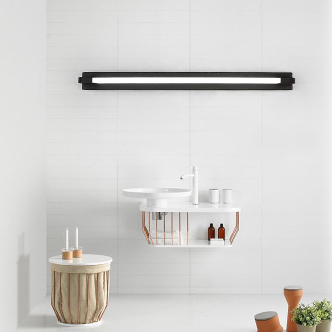 Modern Minimalist Style Linear Wall Mounted Vanity Lights Metal Vanity Lamp for Bathroom