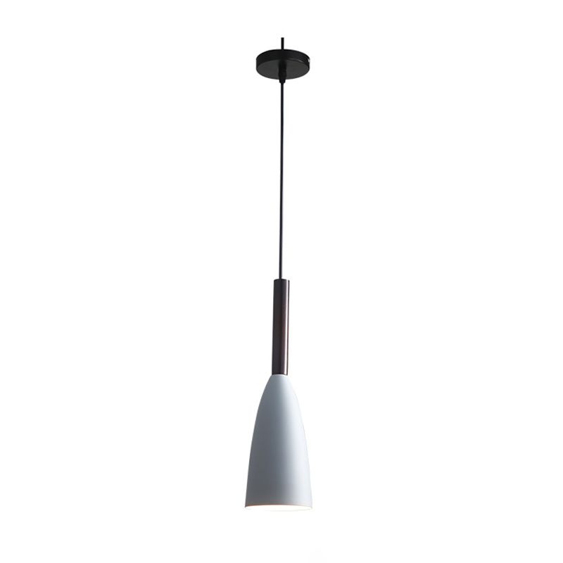 Pendante intérieure minimaliste, Éclairage pendentif en métal nordique à 1 lumière pour chambre à coucher