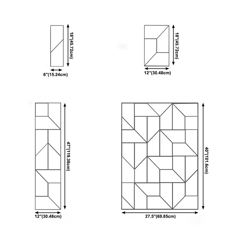 Luce da parete geometrica bianca Sconcetti di luce moderna in metallo funzione con palette di funce in metallo