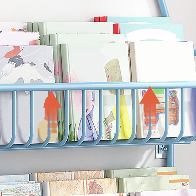 Wall Mounted Metal Bookshelf Children's Picture Book Display Rack