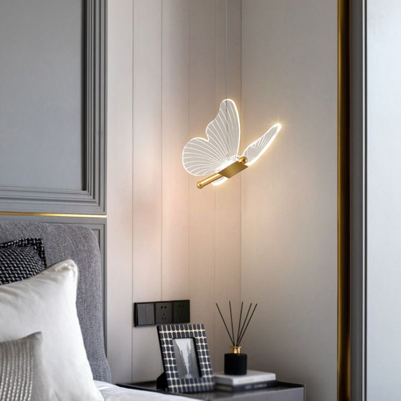 Vlindervormige suspensie hanger eigentijdse hangende hanglampen voor slaapkamer