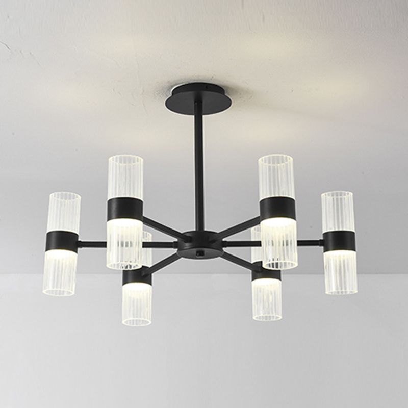 Starburst Chandelier Lighting Fixture Simple LED Metal Ceiling Chandelier for Living Room