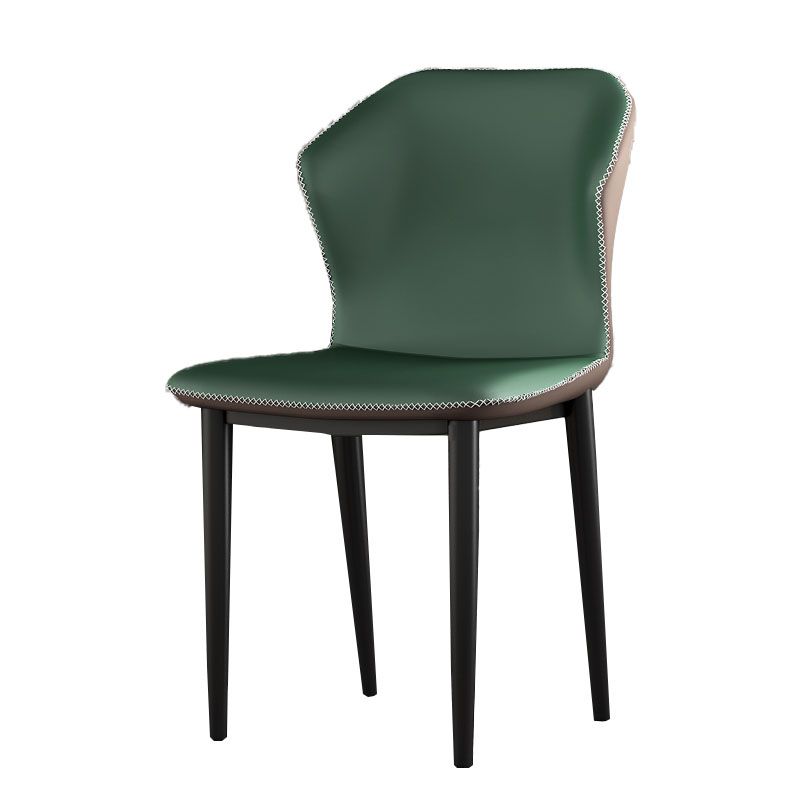 Sillas orejeras de estilo industrial Sillas de comedor de cuero PU para cocina