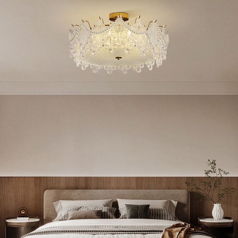 Glass Shade Flush Mount Ceiling Light Modern Flush Mount Ceiling Fixture