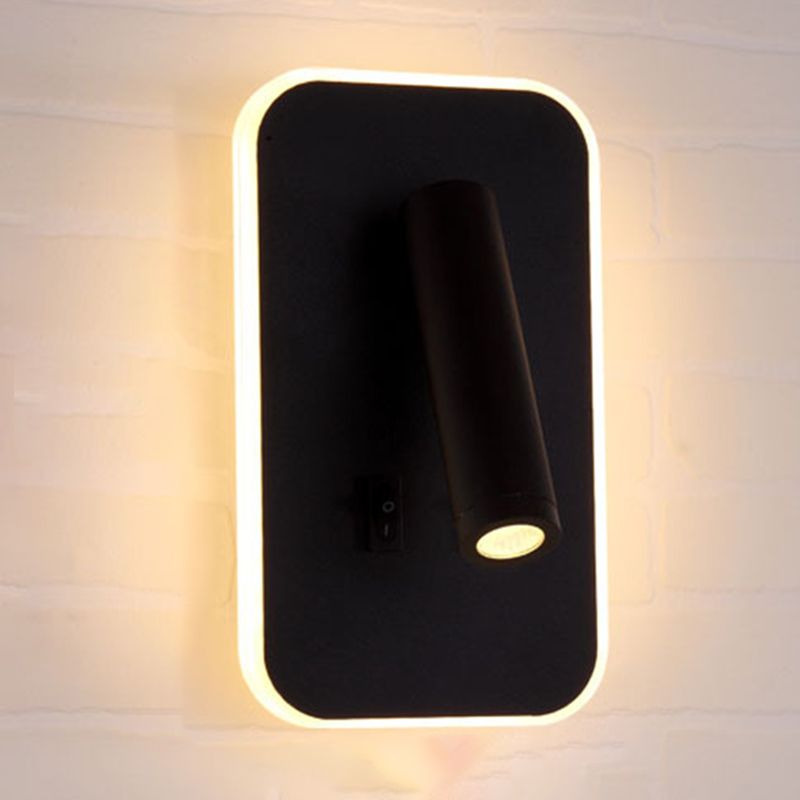 Lampe de lecture LED de lit de chevet LED LED LED-PECTORY MATIQUE contemporain pour chambre à coucher