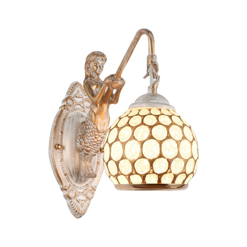 Entrepôt de lampe murale blanc à 1 lumière