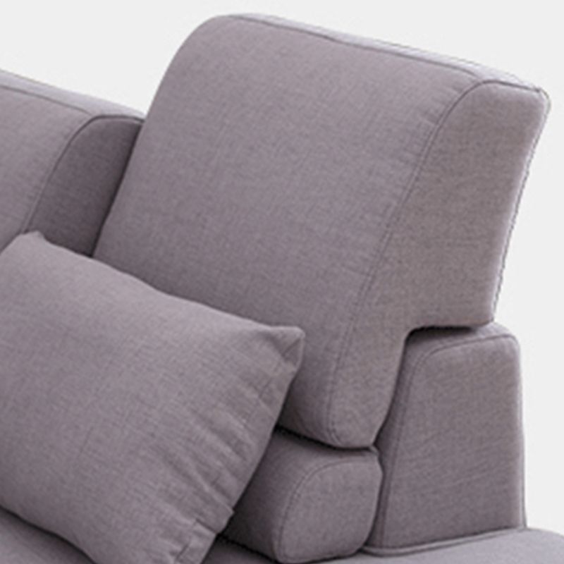 Faux Leather Contemporary Modular Sectional per quattro persone con archiviazione