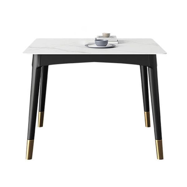Stone Dining Room Collection Industrial Style Square 4 Legs Furniture for Home