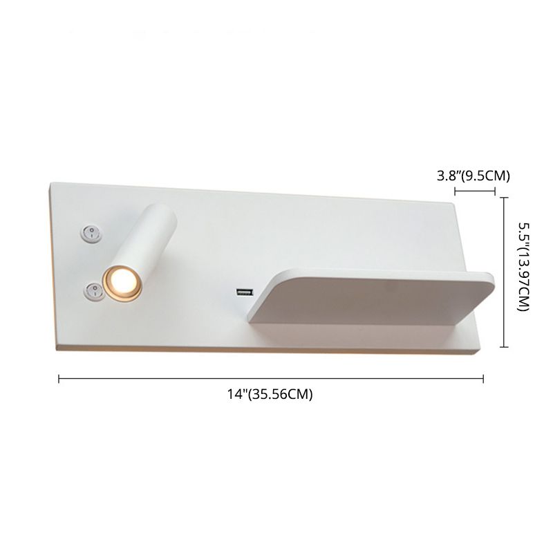 Modern Minimalist Style Wall Mounted Reading Lights Metal Reading Wall Lamp for Bedroom