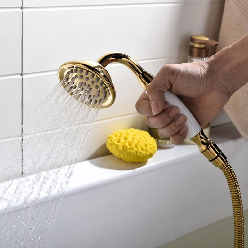 Wall Mounted Bathroom Faucet Metal Swivel Bathroom Faucet with Hand Shower