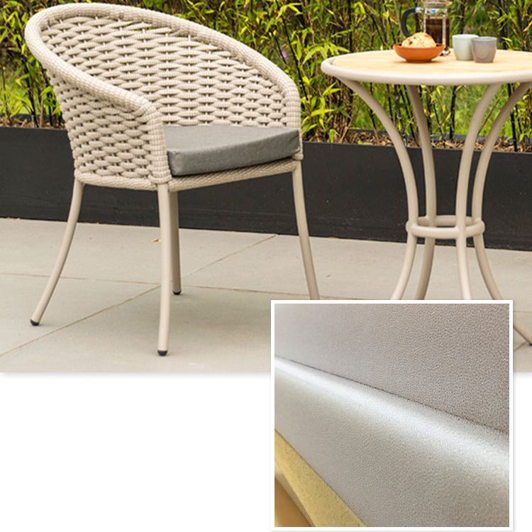 Bohemian Style Metal Base Dining Table Set 1/3/7 Pieces Dining Table Set for Outdoor