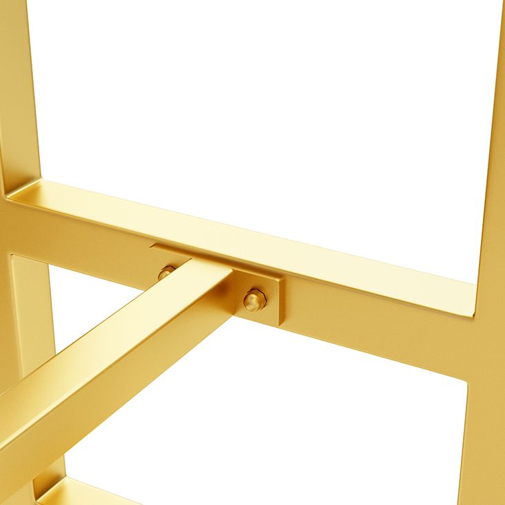 Glam Style Rectangle Bistro Set 1/5/9 Pieces Faux Marble Bar Table Set