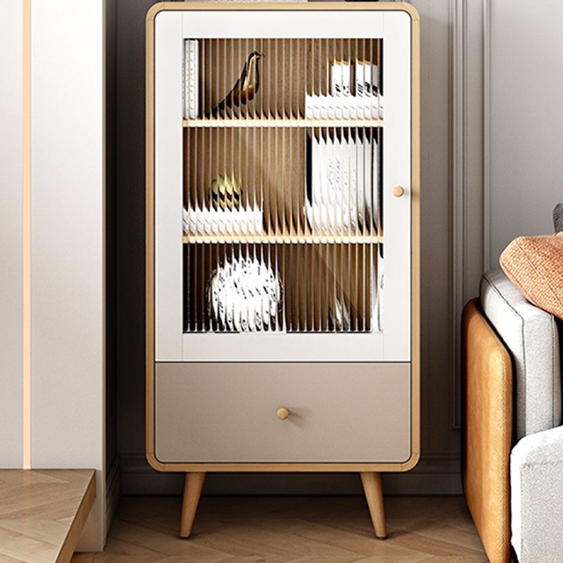 46.45'"Tall 1- Door Wooden Cabinet, Rectangle Accent Cabinet with Drawer