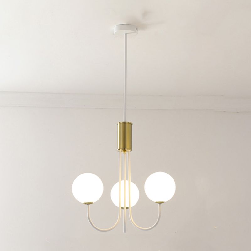 White Iron Hanging Pendant Lights Modern Hanging Lamps for Dining Room