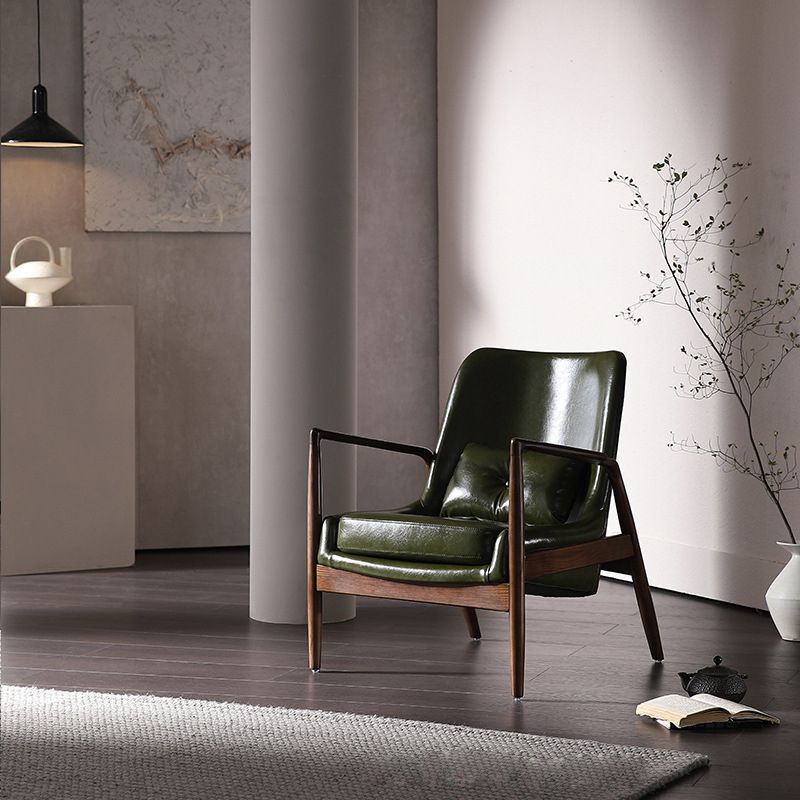 Nordic Arms Included with Pillow Round Arms Lounge Accent Chair