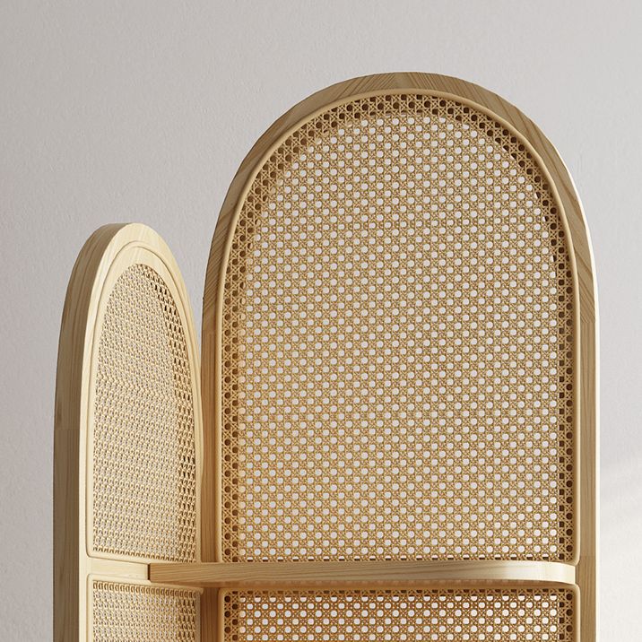 Contemporary Wooden Bookshelf Corner 4 Shelves Closed Back Bookcase