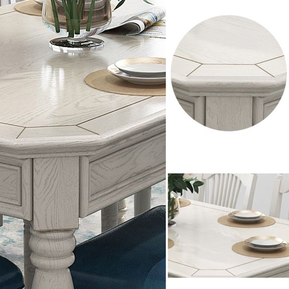 Traditional Solid Wood Dining Set Standard Height with 4 Legs Base Dining¬†Room¬†Set