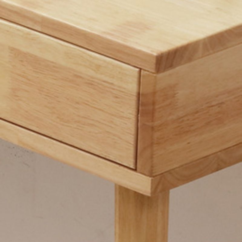 Scandinavian Wood Dressing Table Mirrored Makeup Vanity Stool Set