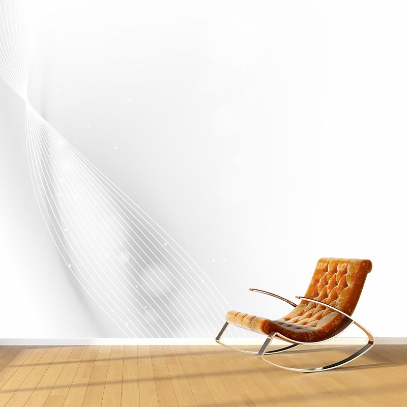 Illustration Sketch Eye Murals Decal for Bedroom, Black-White, Personalized Size