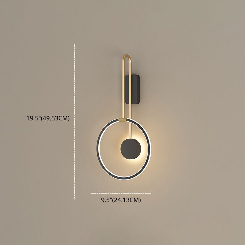 Éclairage mural rond minimaliste moderne