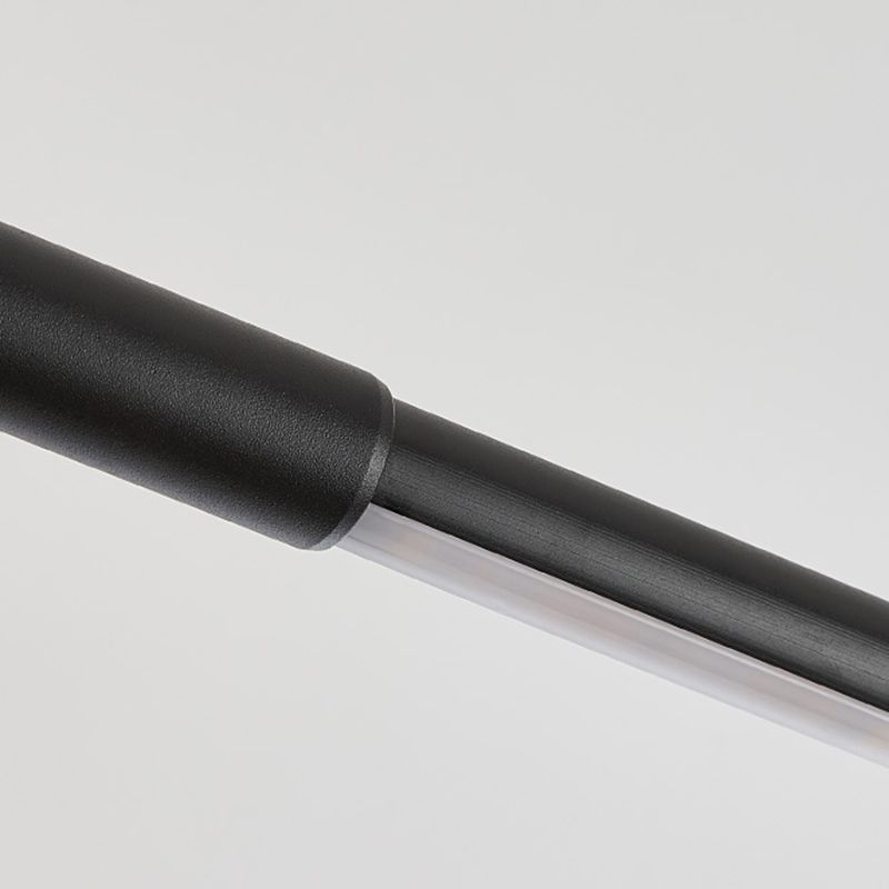 Estilo moderno de pared lineal de metal de mono de monte de pared de 1 luces en negro