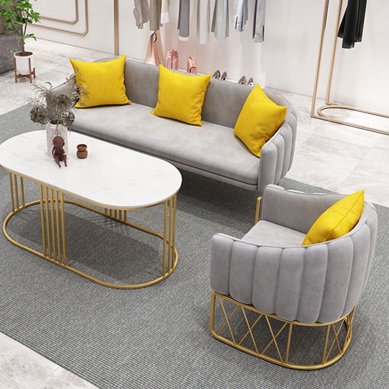 25.6" Wide Modern Sofa Sloped Arm Tight Back Loveseat or Living Room