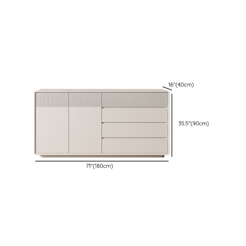 Contemporary Horizontal Combo Dresser Wooden Storage Dresser for Bedroom