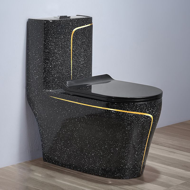 Floor Mount Flush Toilet Traditional One-Piece Toilet with Slow Close Seat