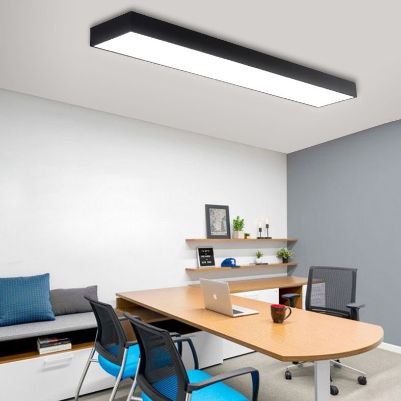 Lámpara de techo contemporánea de montaje empotrado con pantalla acrílica para sala de reuniones de oficina