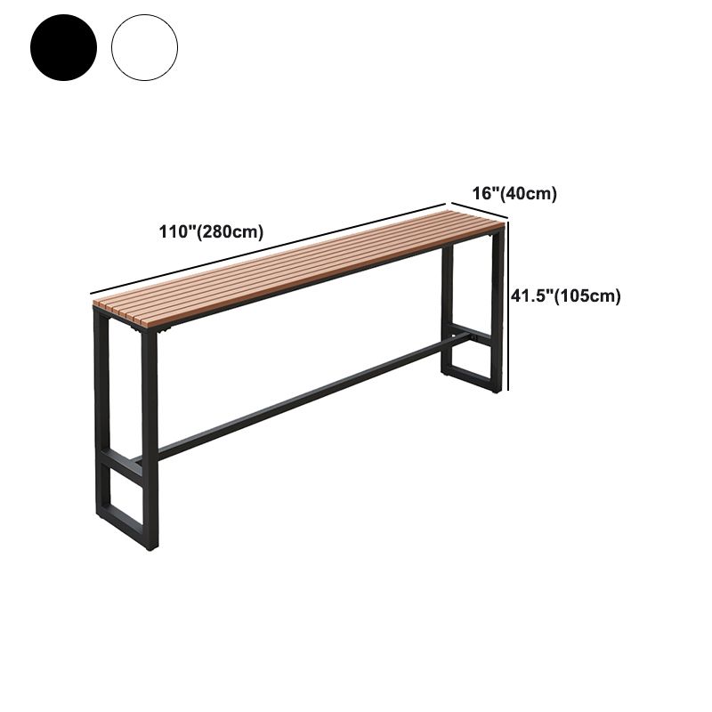 Outdoor 42-inch Height Bar Table Industrial Style Wood Bar Table