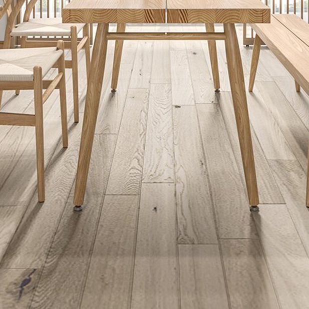 Modern 1/2/4 Pieces Beige Dinette Set Ash Wood Rectangle Dining Table Set