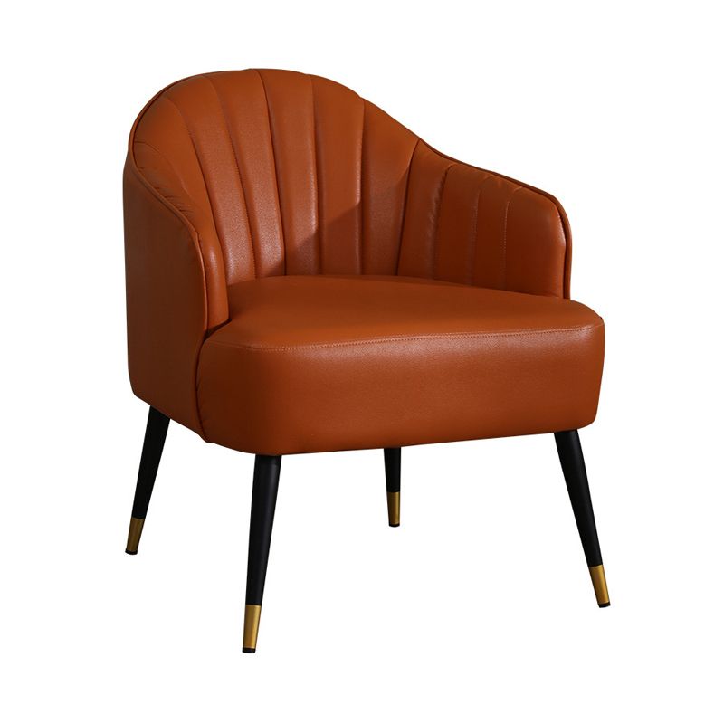 24.80" L x 29.52" W x 28.74" H Barrel Accent Chair Sloped Arm Chair for Living Room