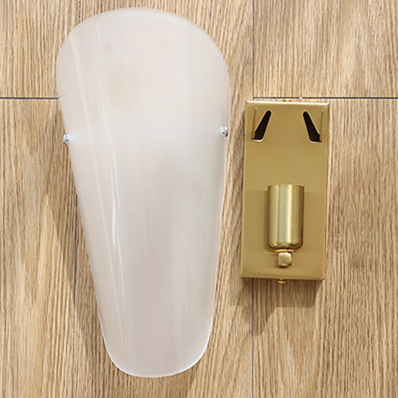 Modern Glass Wall Mounted Lamp 1-Light Wall Lights for Bedroom