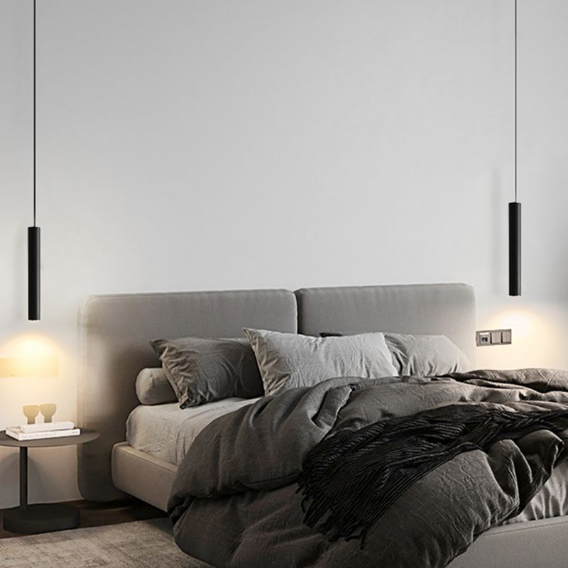 Moderner Metallheizen hell gerade LED Hanging Anhänger für Wohnzimmer